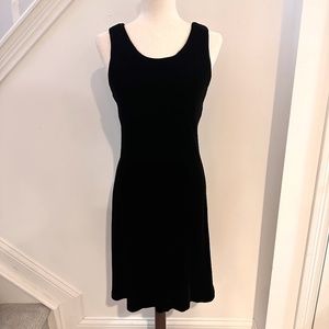 The Limited Deep Black Velvet Tank Dress